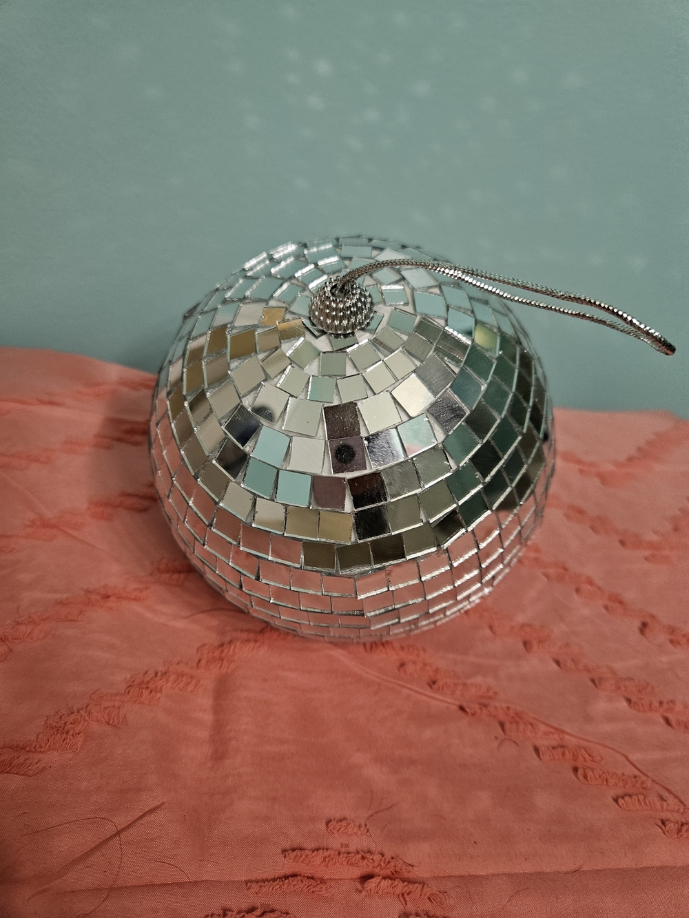 Others Follow Silver Mirrored Mosaic Ornament